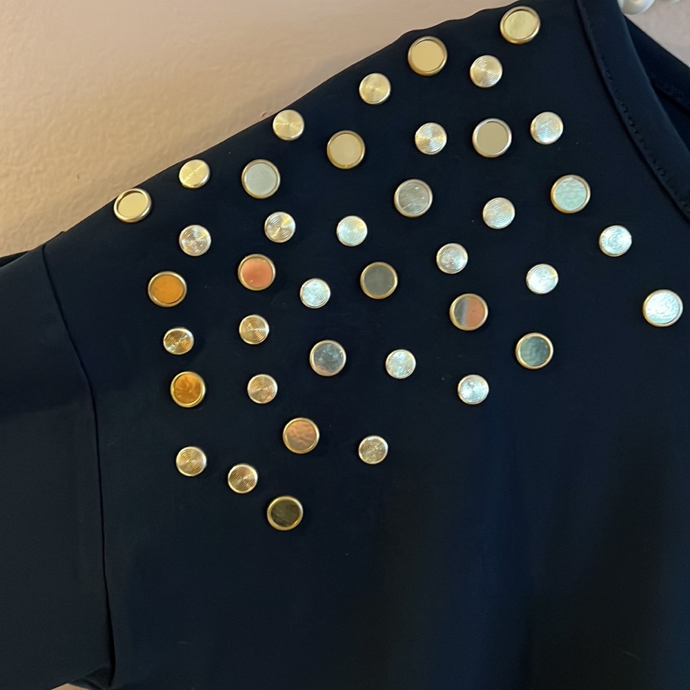 Michael Kors Long Sleeve Embellished Top - Picture 2 of 8